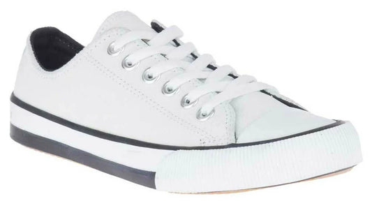 Harley-Davidson Women's Burleigh White Leather Athletic Sneakers