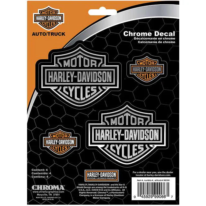 Harley-Davidson Bar & Shield 4-Piece Decal Set