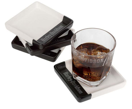 Harley-Davidson Ceramic Square Coaster Set