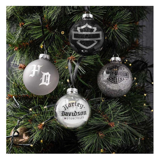 Harley-Davidson Old English H-D Holiday Ornament Set