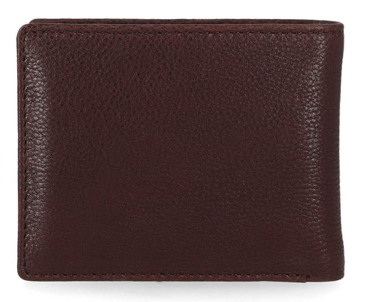 Harley-Davidson Mens Bar & Shield Plate Passcase Leather Bi-Fold Wallet, Oxblood