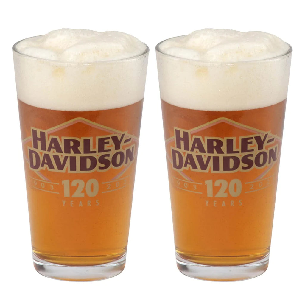 Harley-Davidson 120th Anniversary Pint Glass Set