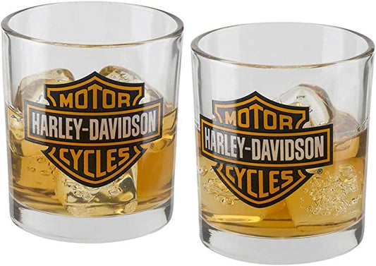 Harley-Davidson Core Bar & Shield Double Old Fashioned Set