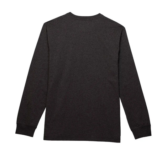 Harley Davidson Men's Staple Henley - Heather Charcoal