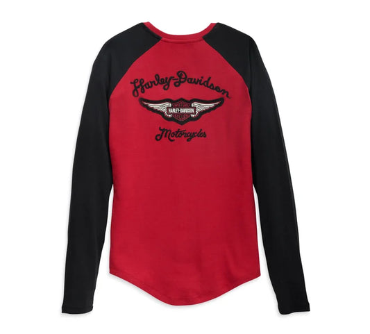Harley-Davidson Women's Timeless Silver Wing Henley