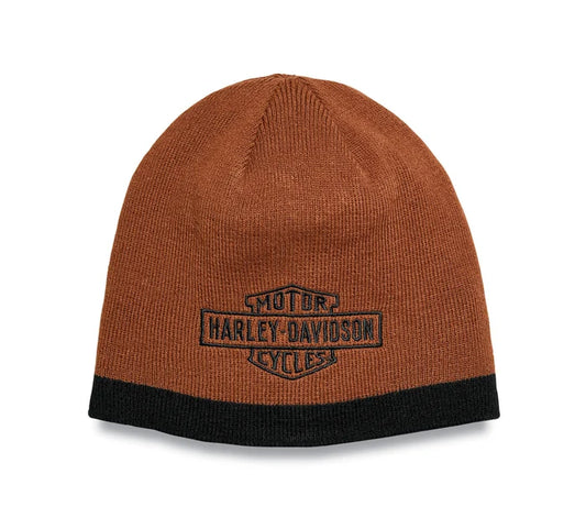 Harley-Davidson Men's Contrast Bar & Shield Knit Hat