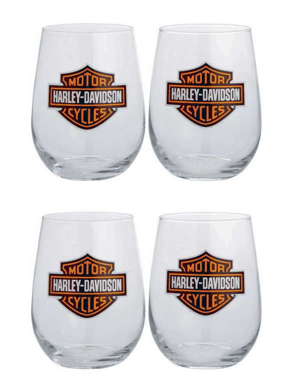Harley-Davidson Bar & Shield Logo Stemless Wine Glass