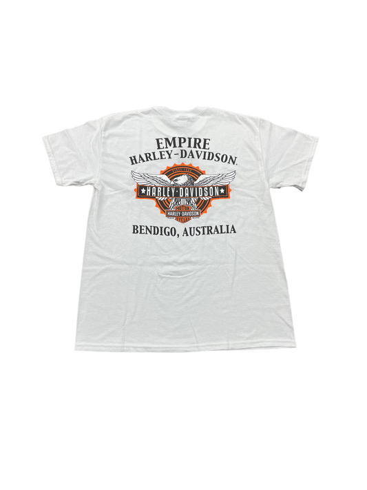 Empire Bar & Shield Dealer Tee - White