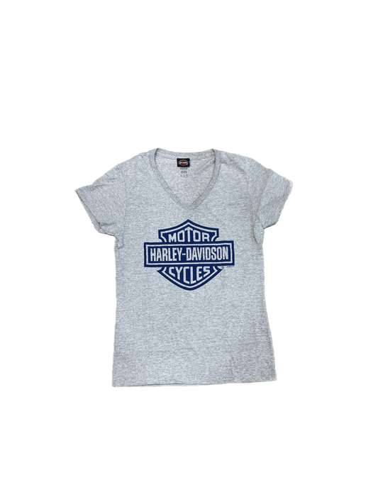 Empire Ladies Blue Bar & Shield Dealer Tee