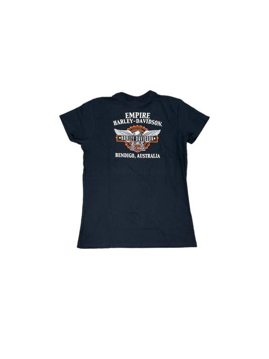 Empire Ladies Orange Bar & Shield  Dealer Tee