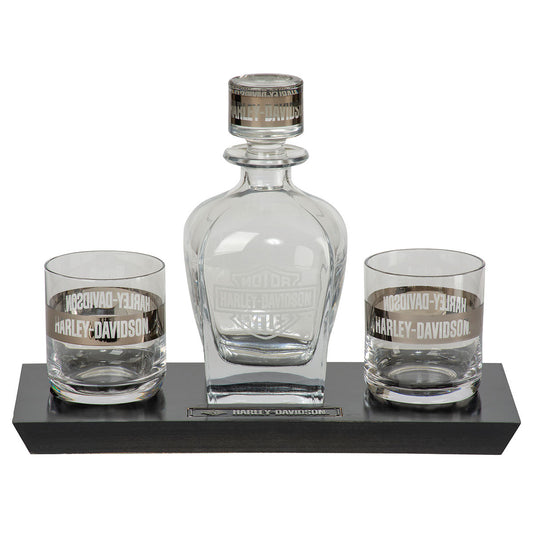 Harley-Davidson Decanter Set - Missing x1 Glass