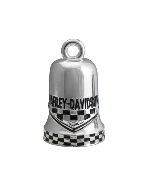 Harley-Davidson Checkered Racing Flag H-D Text Ride Bell