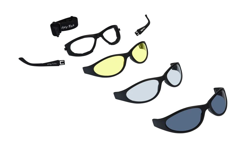 Ugly Fish Eyewear - Glide RS03282 Multi-Lens Pack Matt Black Frame