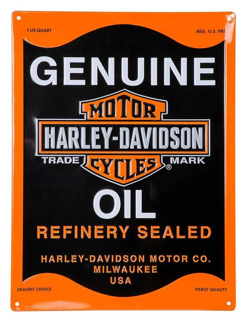 H-D Oil Can Tin Sign