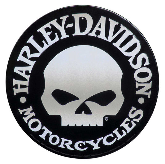 H-D Skull Tin Sign