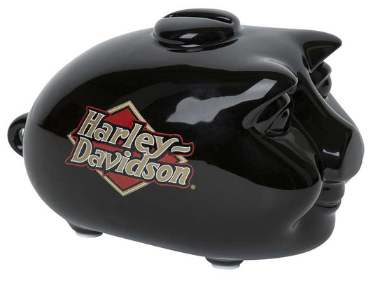 Harley-Davidson Core H-D Logo Ceramic Mini Hog Bank